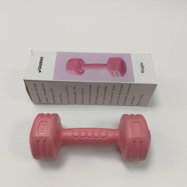 EASEGO weights Pink Dumbbell Shaped Training Weight, Comfortable Handle