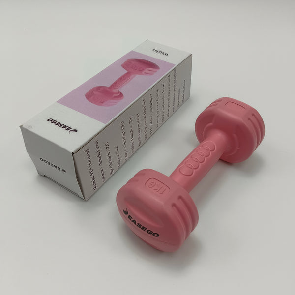 EASEGO weights Pink Dumbbell Shaped Training Weight, Comfortable Handle