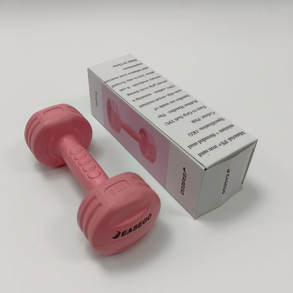 EASEGO weights Pink Dumbbell Shaped Training Weight, Comfortable Handle
