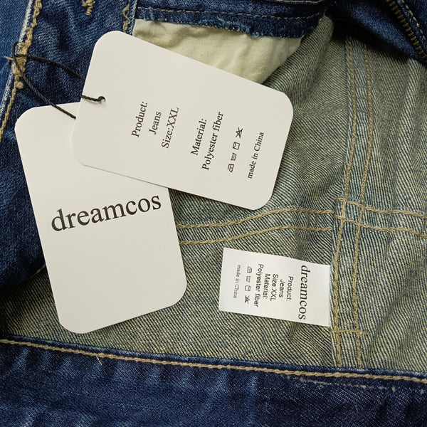 dreamcos Jeans Classic Stretch Jeans, Slim Fit, Comfortable All - Day Wear, Size XXL