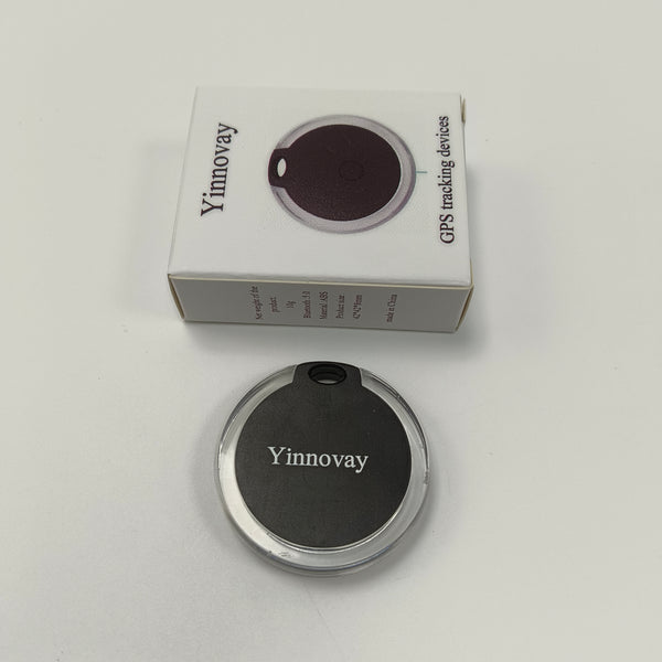 Yinnovay GPS tracking devices Compact Round GPS Tracking Device with Keychain Hole