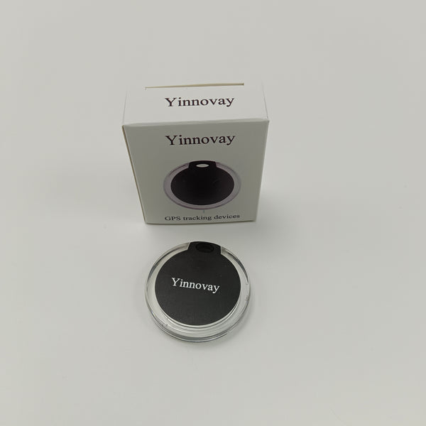 Yinnovay GPS tracking devices Compact Round GPS Tracking Device with Keychain Hole