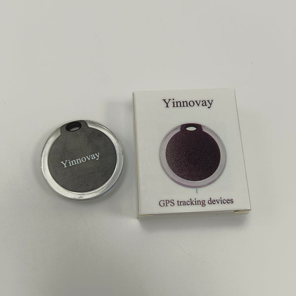 Yinnovay GPS tracking devices Compact Round GPS Tracking Device with Keychain Hole