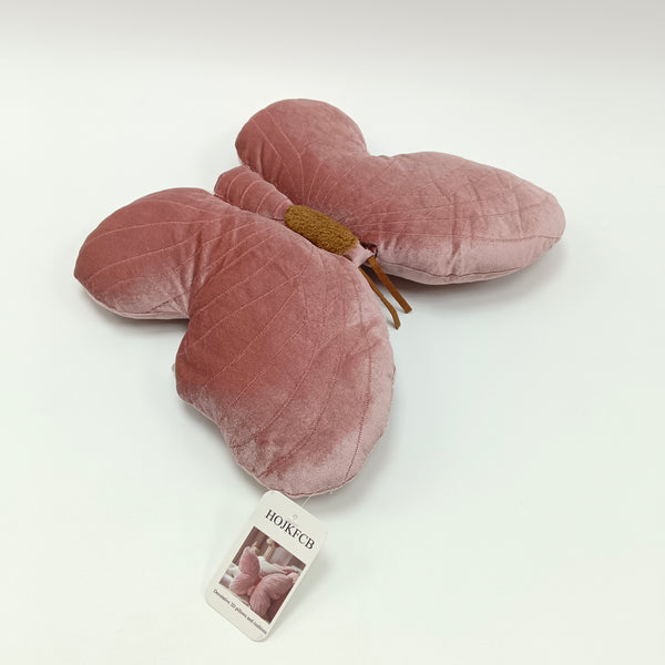 HOJKFCB Decorative 3D pillows and cushions Butterfly Decorative Pillow with Embroidered Details, Pink
