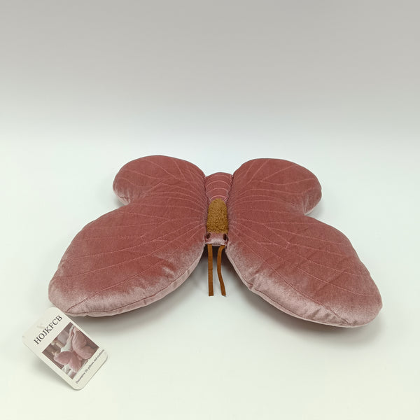 HOJKFCB Decorative 3D pillows and cushions Butterfly Decorative Pillow with Embroidered Details, Pink