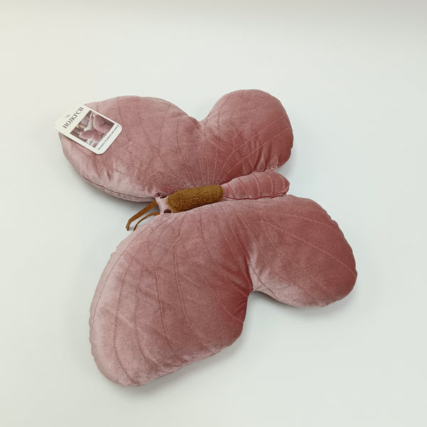 HOJKFCB Decorative 3D pillows and cushions Butterfly Decorative Pillow with Embroidered Details, Pink