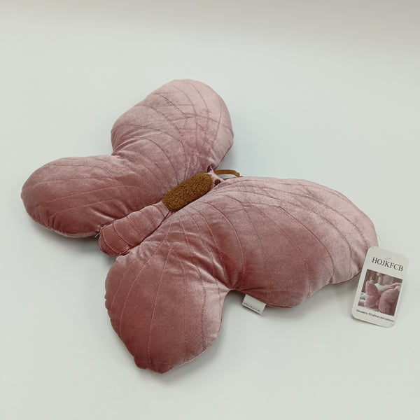 HOJKFCB Decorative 3D pillows and cushions Butterfly Decorative Pillow with Embroidered Details, Pink