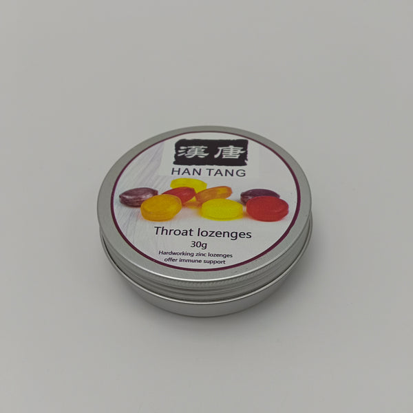 HAN TANG Throat lozenges 30g tin can, immune support & throat discomfort relief, colorful candy design
