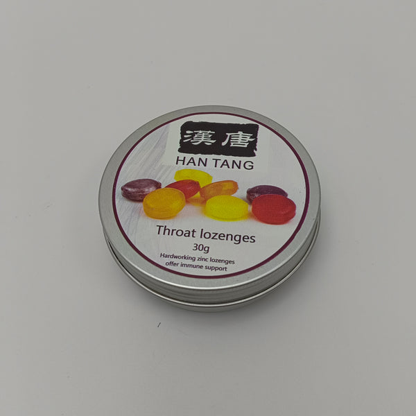 HAN TANG Throat lozenges 30g tin can, immune support & throat discomfort relief, colorful candy design