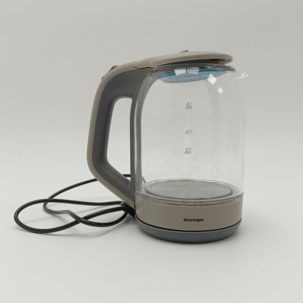 SOVIDER electric kettles Clear Glass Electric Kettle with Water Level Indicator, 1.8L