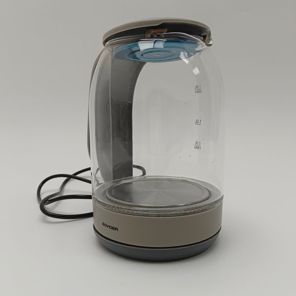 SOVIDER electric kettles Clear Glass Electric Kettle with Water Level Indicator, 1.8L
