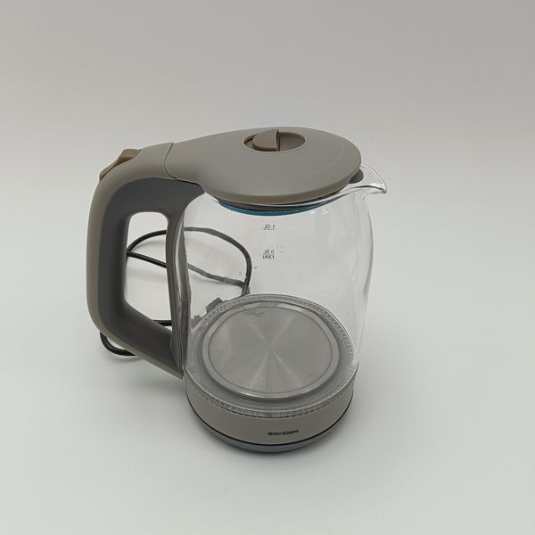 SOVIDER electric kettles Clear Glass Electric Kettle with Water Level Indicator, 1.8L