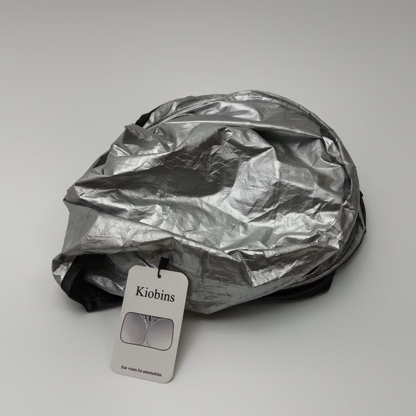 Kiobins Sun visors for automobiles Collapsible Automobile Sun Visor, Silver Reflective Polyester