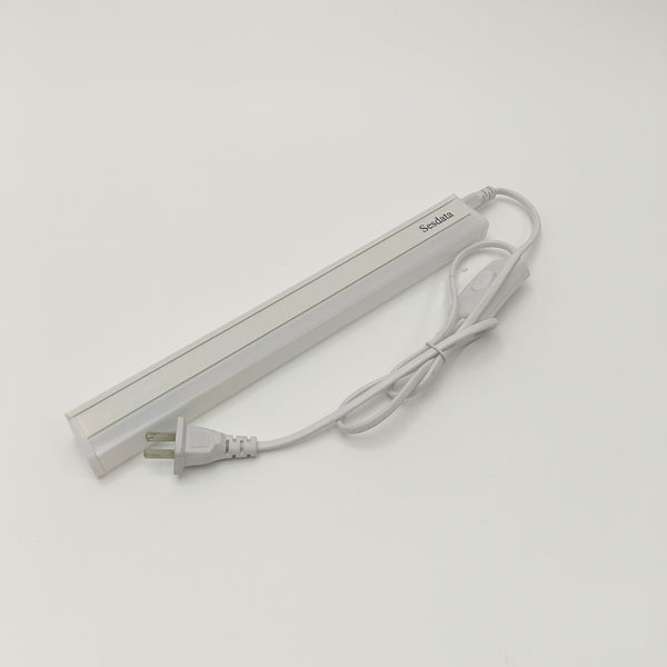 Sesdata LED lamps LED Tube Light with Power Cord, White, Plug-in Fluorescent Lamp with On/Off Switch