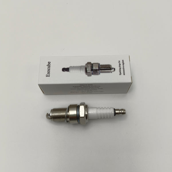 Esocube Sparking plugs for automotive engines White Ceramic Spark Plug for Automotive Engines, with Hexagonal Metal Body