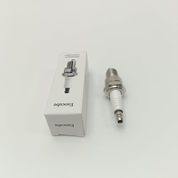 Esocube Sparking plugs for automotive engines White Ceramic Spark Plug for Automotive Engines, with Hexagonal Metal Body