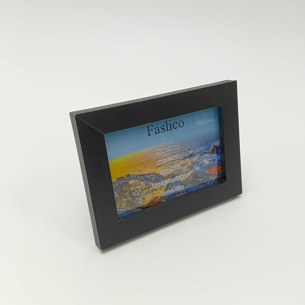 Faslico Picture frames Black Picture Frame, 12x16cm, Density Board, Wall and Tabletop Display