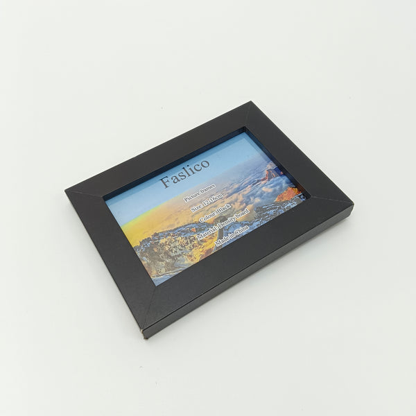 Faslico Picture frames Black Picture Frame, 12x16cm, Density Board, Wall and Tabletop Display