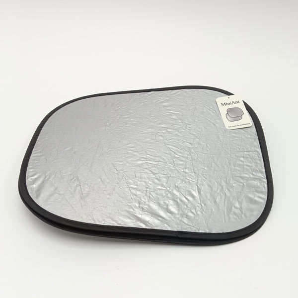 MiniAnt Sun visors for automobiles Foldable Car Windshield Sun Visor Shade, Silver