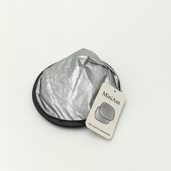 MiniAnt Sun visors for automobiles Foldable Car Windshield Sun Visor Shade, Silver