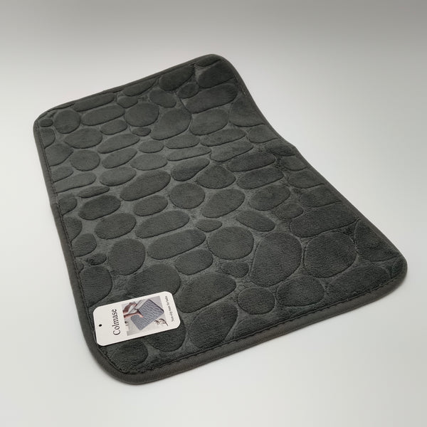 Colmase Non-slip mats for baths Non-Slip Bath Mat, Textured Surface, Beige and Gray