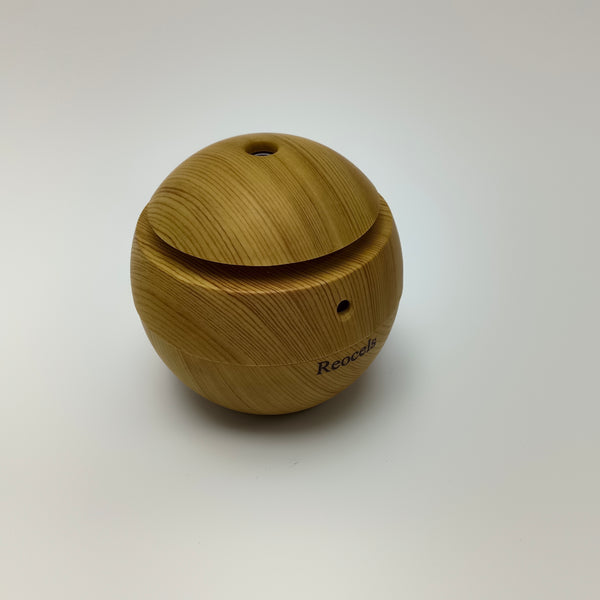 Reocels Electric aromatherapy diffusers Electric Aromatherapy Diffuser, Wood Grain Sphere Design