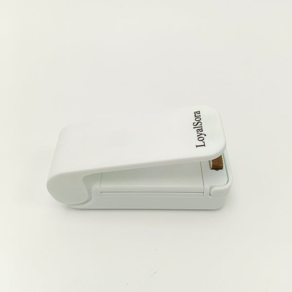 LoyalSora Electric bag sealers Portable Handheld Sealer for Food Storage, White, Battery Powered