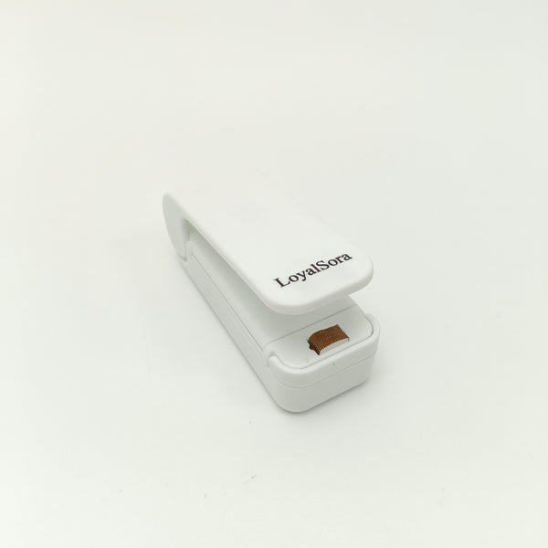 LoyalSora Electric bag sealers Portable Handheld Sealer for Food Storage, White, Battery Powered