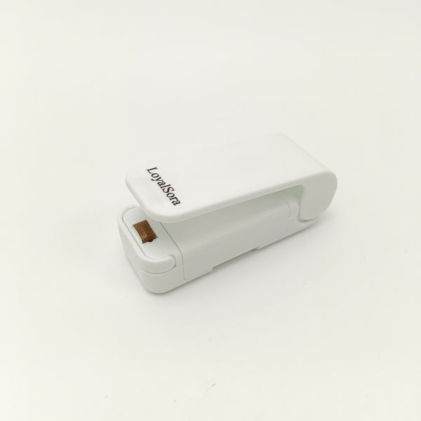 LoyalSora Electric bag sealers Portable Handheld Sealer for Food Storage, White, Battery Powered