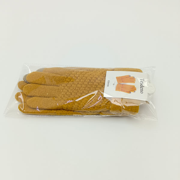 Tesdeno Gloves as clothing Thermal Breathable Knit Winter Gloves with Touchscreen Fingertips, One Size