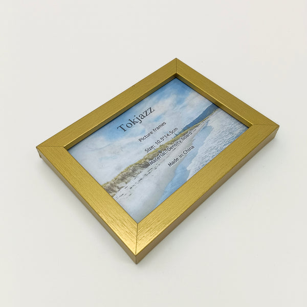 Tokjazz Picture frames Gold Picture Frame, 10.5x14.5cm, Density Board Material, Wall and Tabletop Display