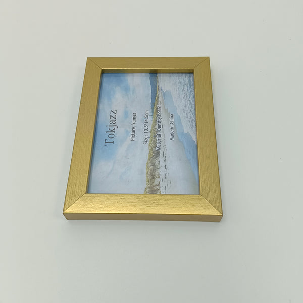 Tokjazz Picture frames Gold Picture Frame, 10.5x14.5cm, Density Board Material, Wall and Tabletop Display