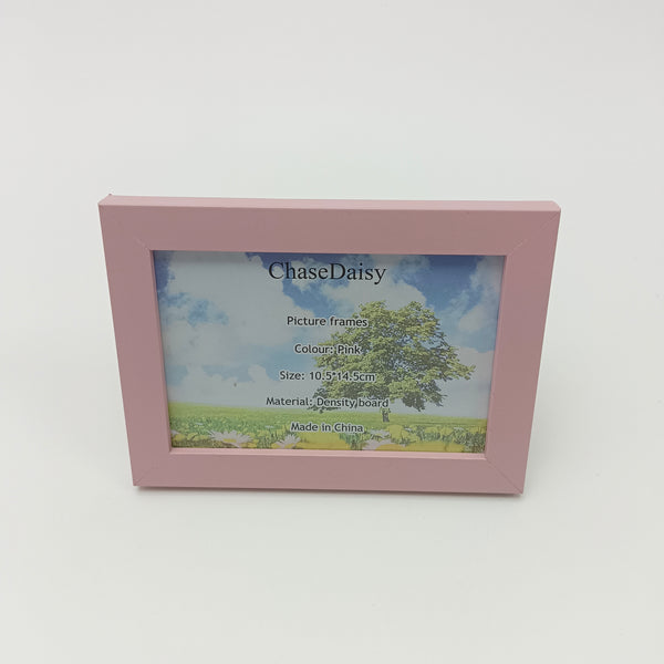 ChaseDaisy Picture frames Pink Picture Frame, 10.5x14.5cm, Density Board, Wall and Tabletop Display