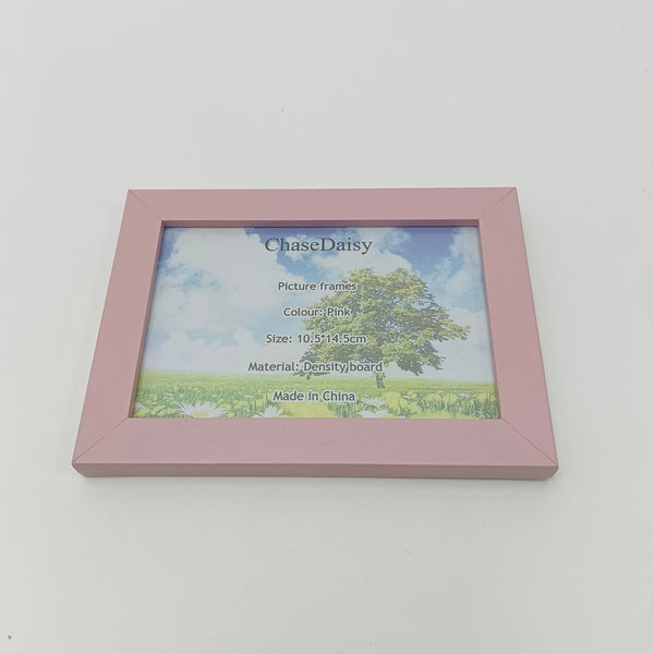 ChaseDaisy Picture frames Pink Picture Frame, 10.5x14.5cm, Density Board, Wall and Tabletop Display