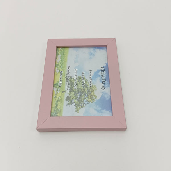 ChaseDaisy Picture frames Pink Picture Frame, 10.5x14.5cm, Density Board, Wall and Tabletop Display