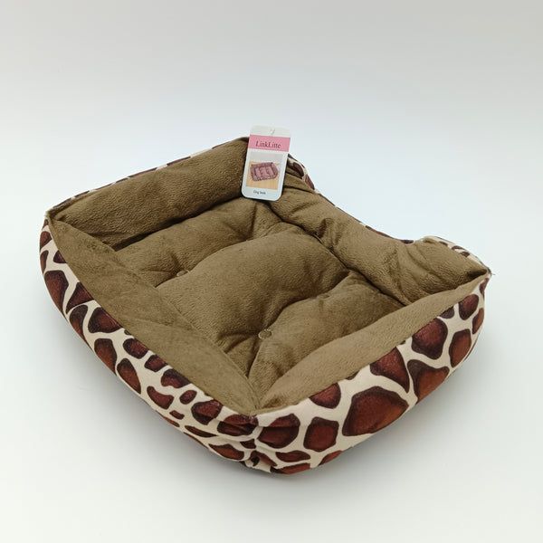 LinkLitte Dog beds Polyester Dog Bed with Giraffe Print Pattern, Size 40x30cm