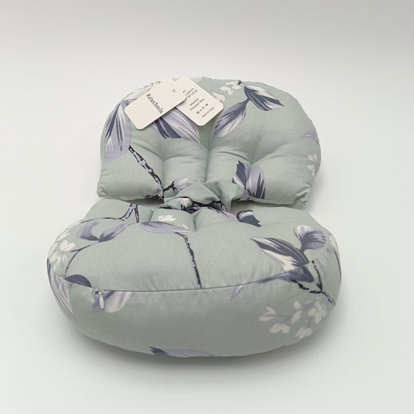 RelaxSmile Maternity pillows Pregnancy Body Pillow for Breastfeeding Support, Sage Green Floral Print