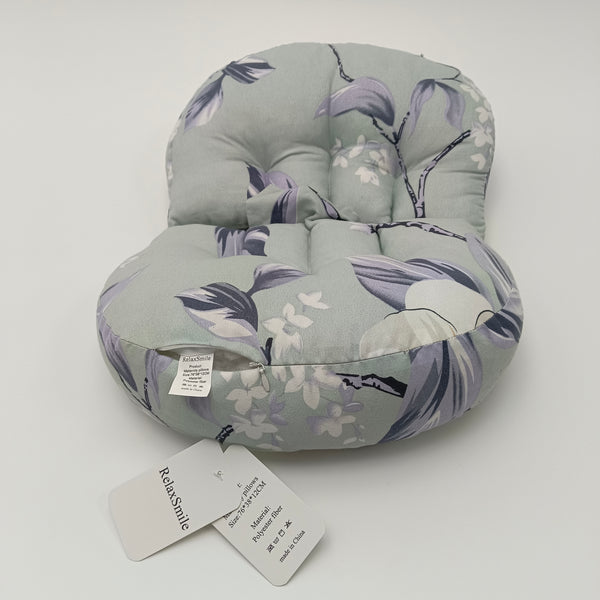 RelaxSmile Maternity pillows Pregnancy Body Pillow for Breastfeeding Support, Sage Green Floral Print