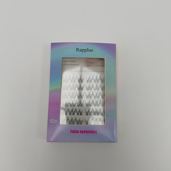 Rapplus False eyelashes Hand-Made, Easy to Apply, Long Lasting Curl, 36 Pieces False Eyelashes