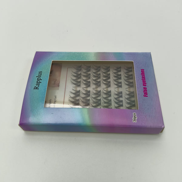Rapplus False eyelashes Hand-Made, Easy to Apply, Long Lasting Curl, 36 Pieces False Eyelashes