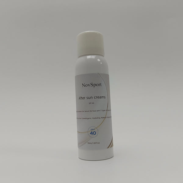 NovSport After sun creams 50mL After Sun Creams SPF 40, Lightweight Invisible Sun Serum