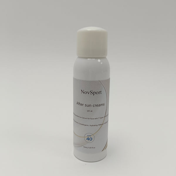 NovSport After sun creams 50mL After Sun Creams SPF 40, Lightweight Invisible Sun Serum