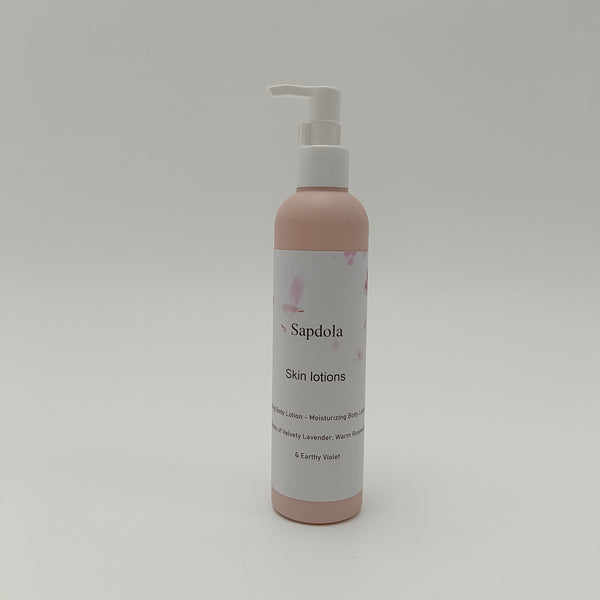 Sapdola Skin lotions Moisturizing Body Lotion for Dry Skin, Scented with Lavender, Rosewood, Clary Sage and Violet, 280ml