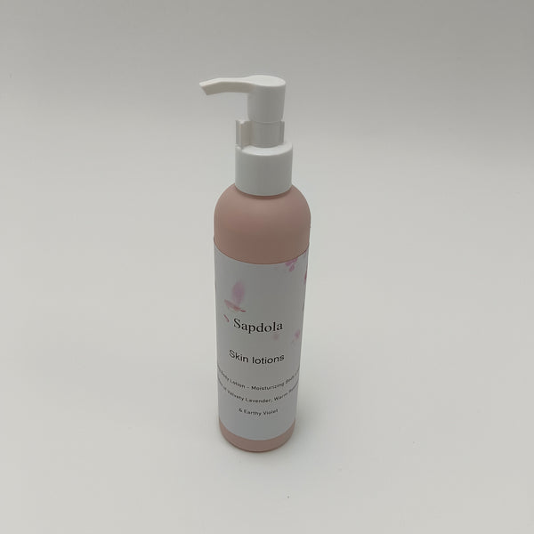Sapdola Skin lotions Moisturizing Body Lotion for Dry Skin, Scented with Lavender, Rosewood, Clary Sage and Violet, 280ml
