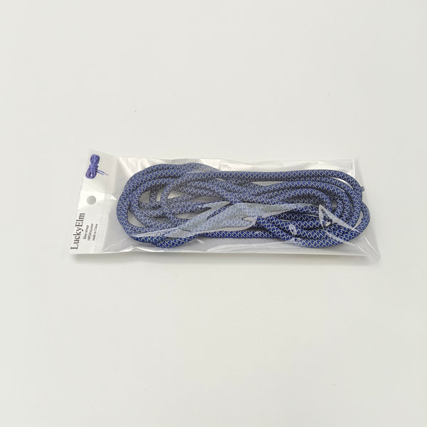 LuckyElm Shoe strings Blue Braided Shoelaces for Athletic and Casual Shoes