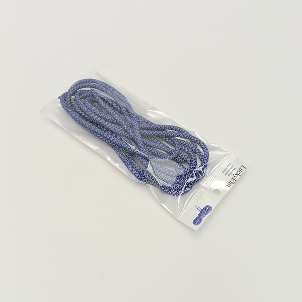LuckyElm Shoe strings Blue Braided Shoelaces for Athletic and Casual Shoes