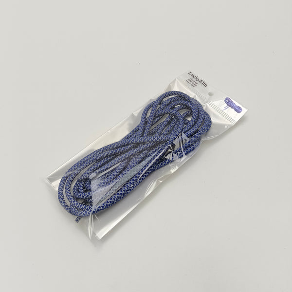 LuckyElm Shoe strings Blue Braided Shoelaces for Athletic and Casual Shoes