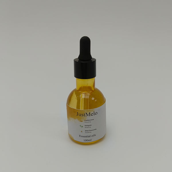 JustMelo Essential oils 100ml Natural Essential Oils, Glass Bottle with Dropper