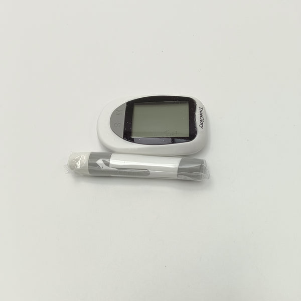 TrueGlory Glucometers Easy to Use Digital LCD Display Glucometer, White