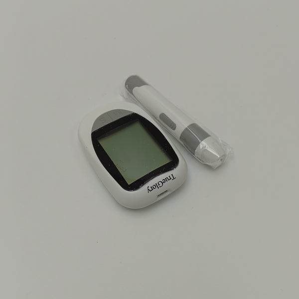 TrueGlory Glucometers Easy to Use Digital LCD Display Glucometer, White